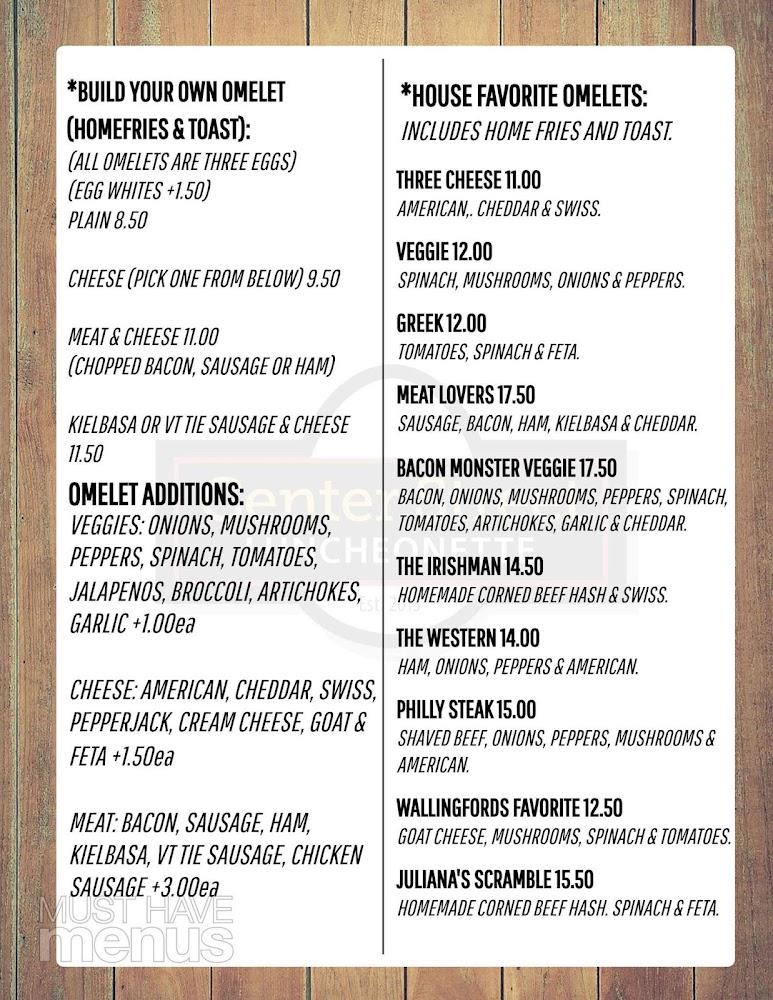 Center Street Luncheonette Menu image 3